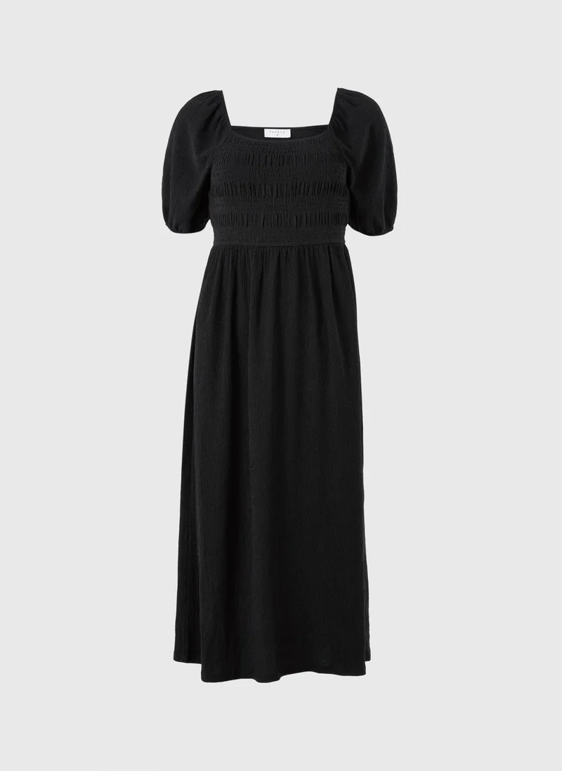 Matalan black Black Jersey Shirred Midi Dress for Women | Best Price UAE